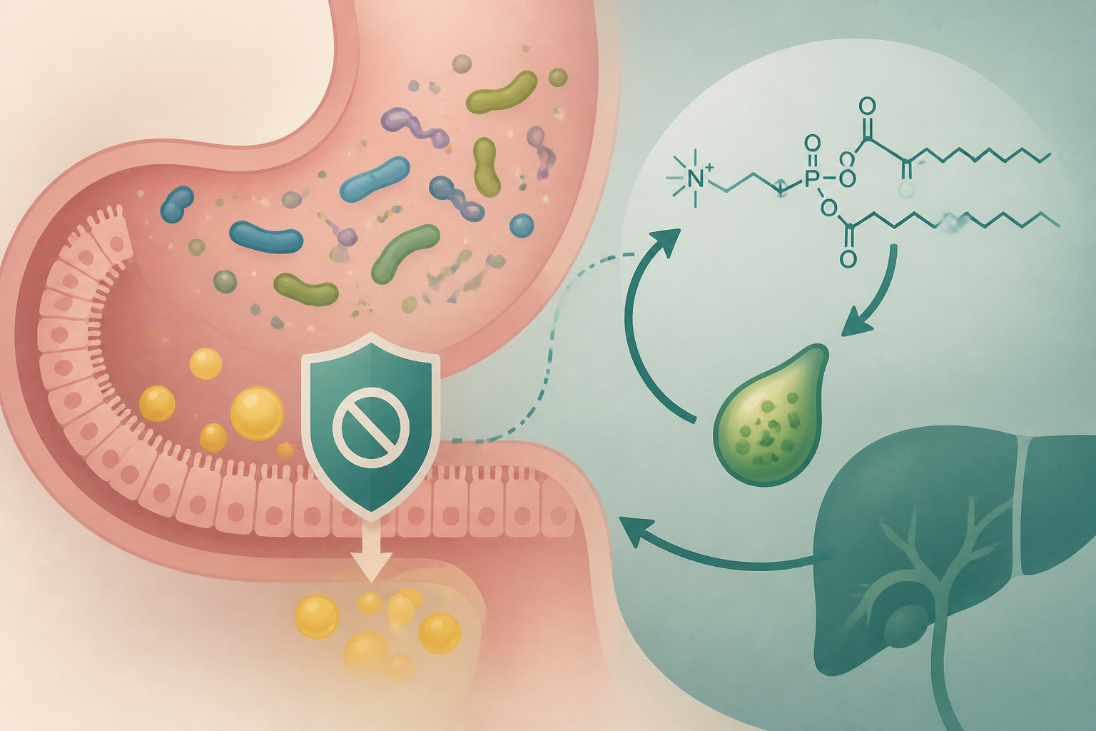Gut microbiota restricts intestinal lipid uptake via modulation of bile phosphatidylcholine metabolism in mice