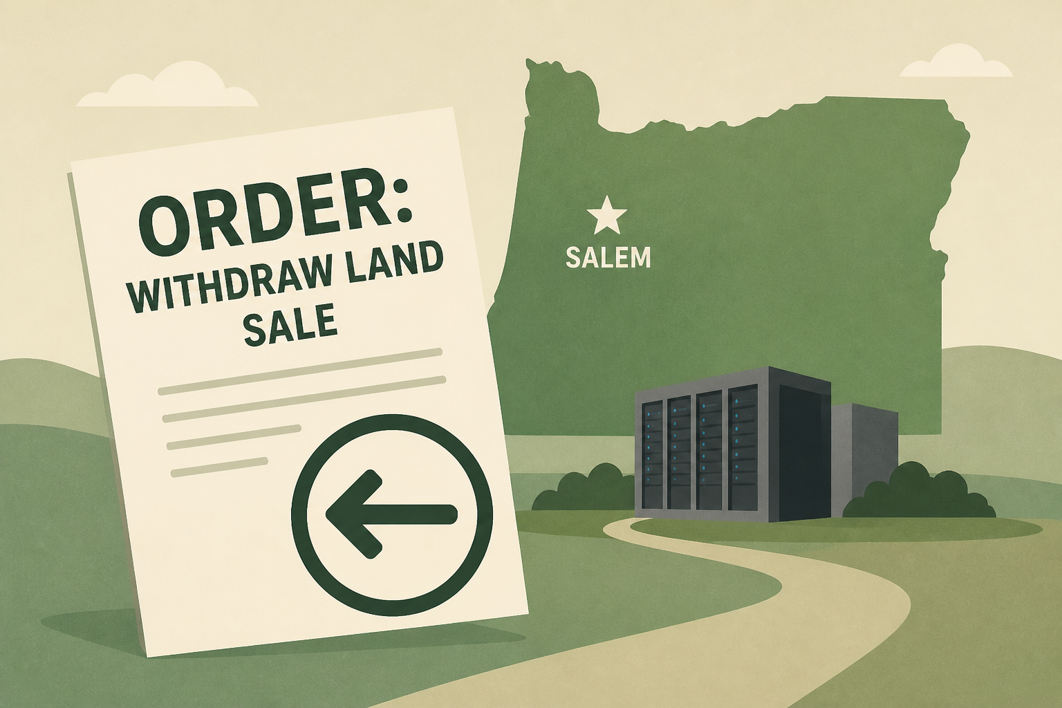 Gov. Tina Kotek orders Oregon to withdraw land sale for Salem-area data center