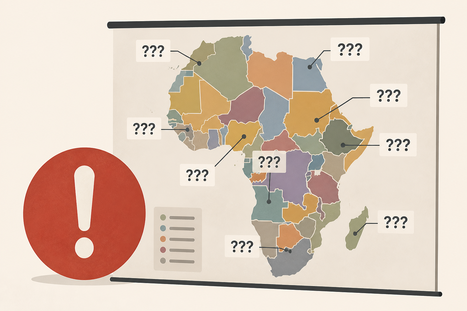 State department map of Africa mislabels every country at AIDS conference