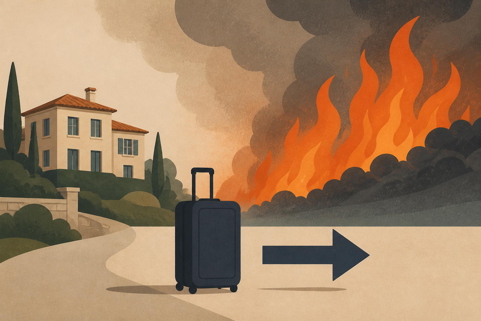 George and Amal Clooney flee their luxury French home after wildfires