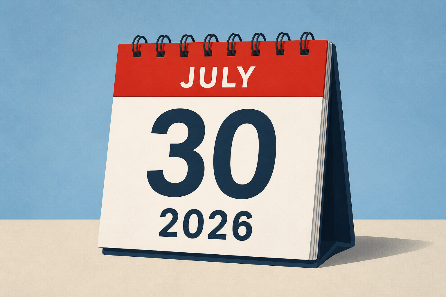 July 30, 2026