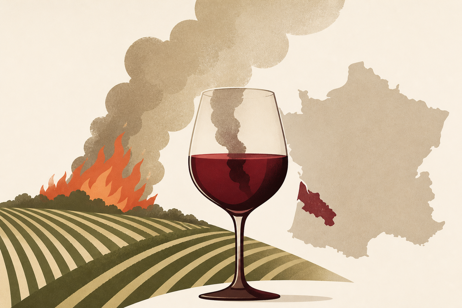 What the fires burning near Bordeaux's vineyards could mean for France's wine industry