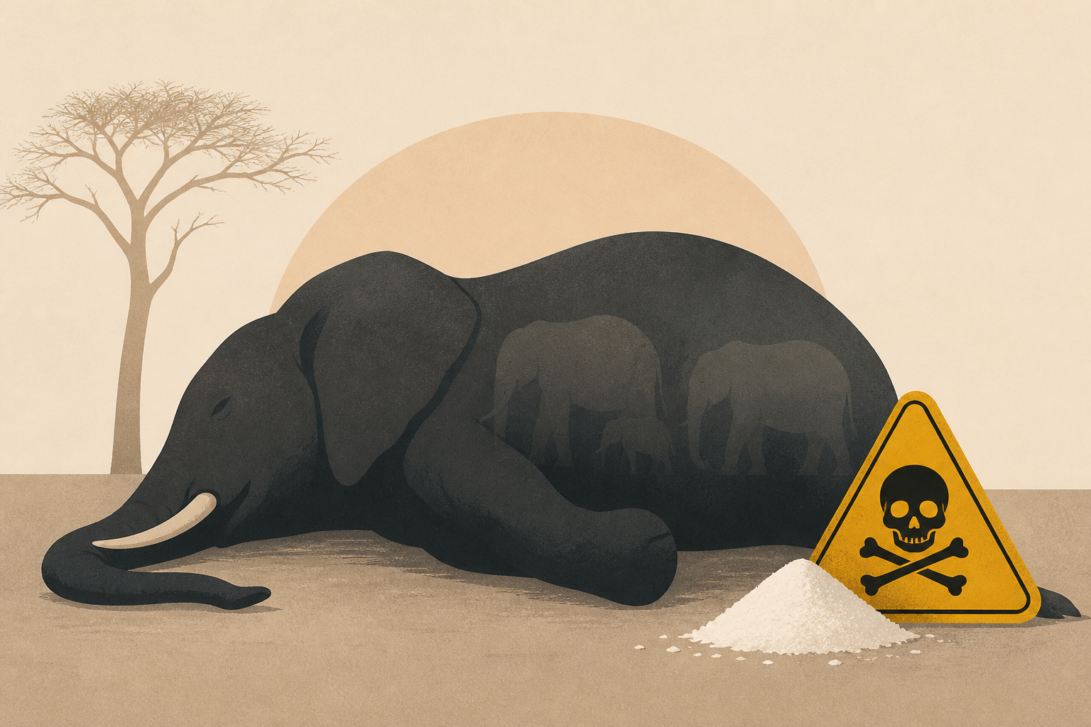 15 Elephants Die in Suspected Cyanide Poisoning