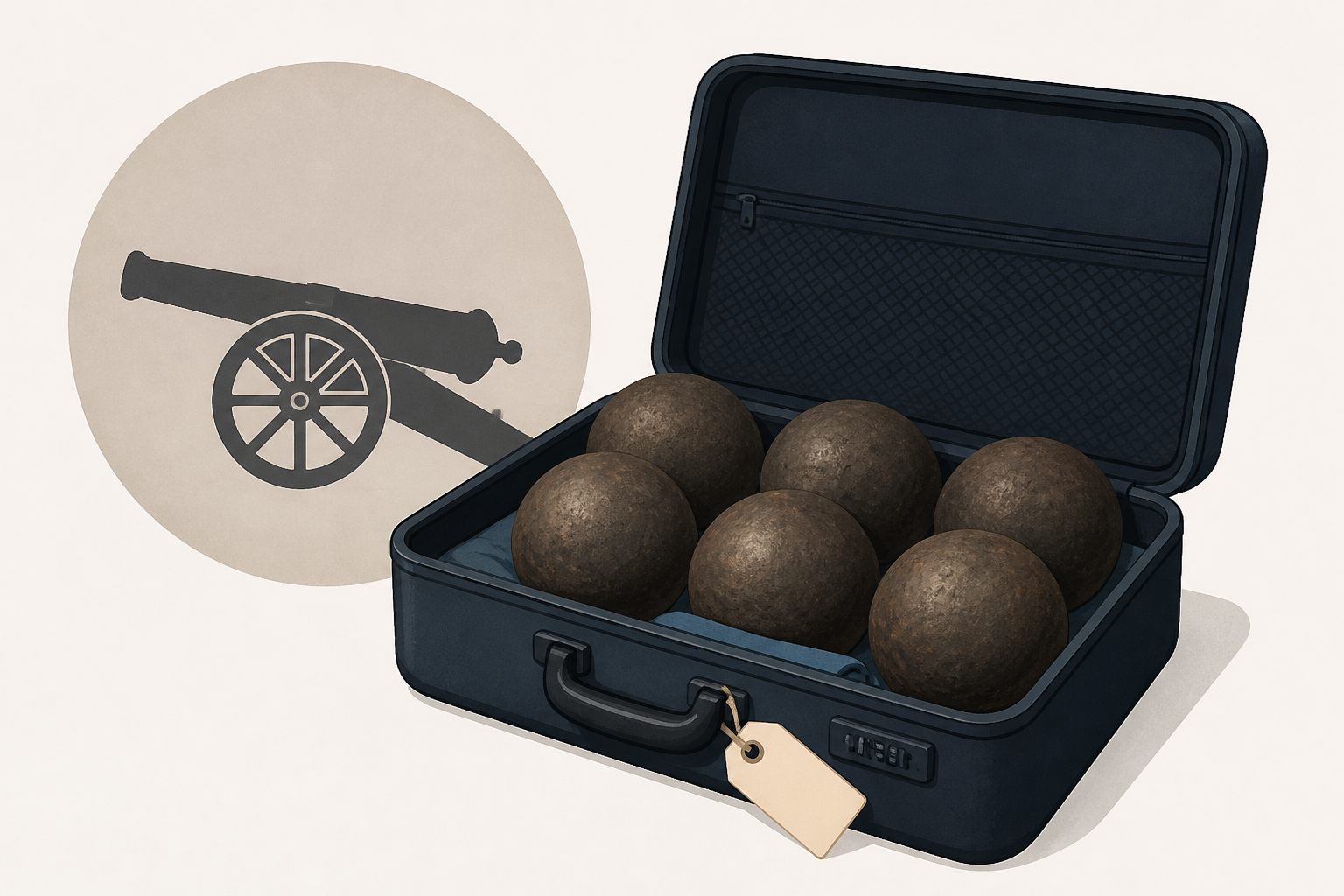 TSA discovers five stolen Civil War-era cannonballs in a traveler’s luggage in Alabama