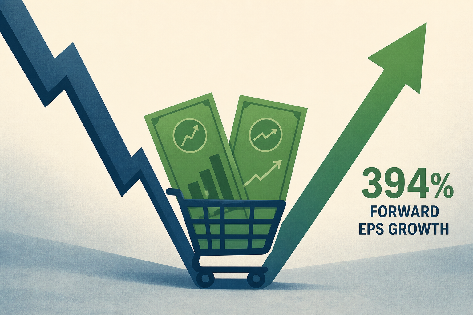 Buy The Dip: 2 Top Undervalued Stocks Averaging 394% Forward EPS Growth