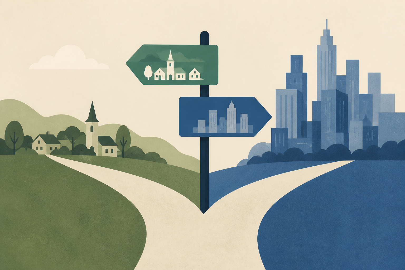 Thought Small Town Would Be Great for Our Family; Chose City Instead
