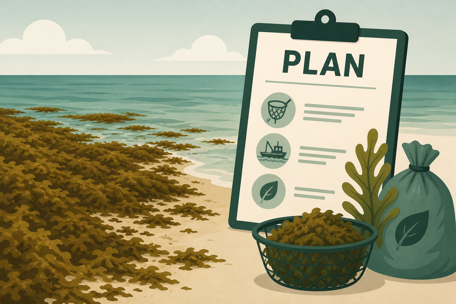 Mexico’s President Unveils Plan to Fight Seaweed That Is Choking Beaches
