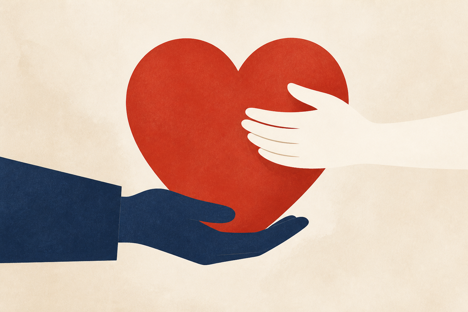 Elizabeth Waddell's husband gives heart