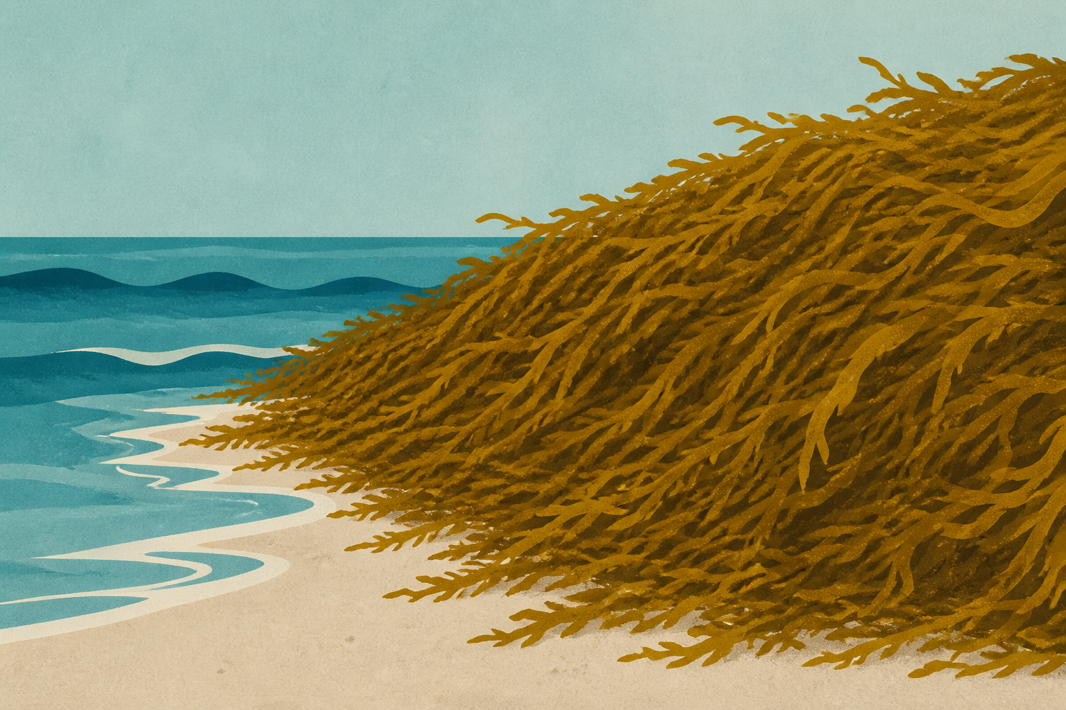 Seaweed smothers coastlines from the Caribbean to Mexico