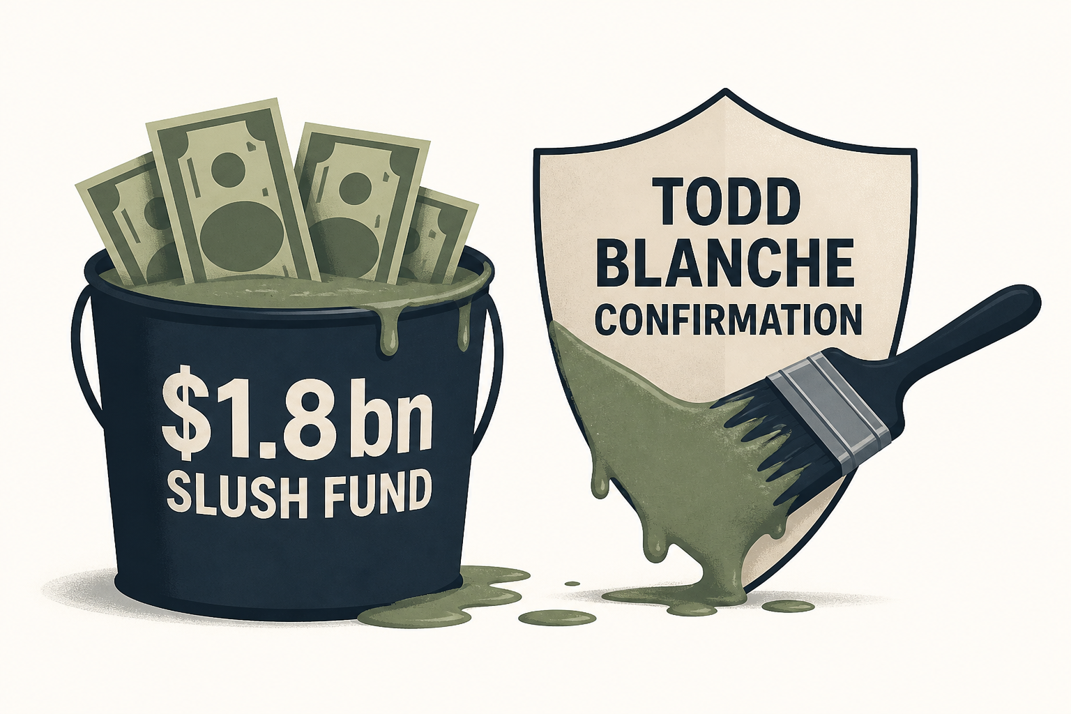 Trump defends $1.8bn slush fund that is holding up Todd Blanche confirmation