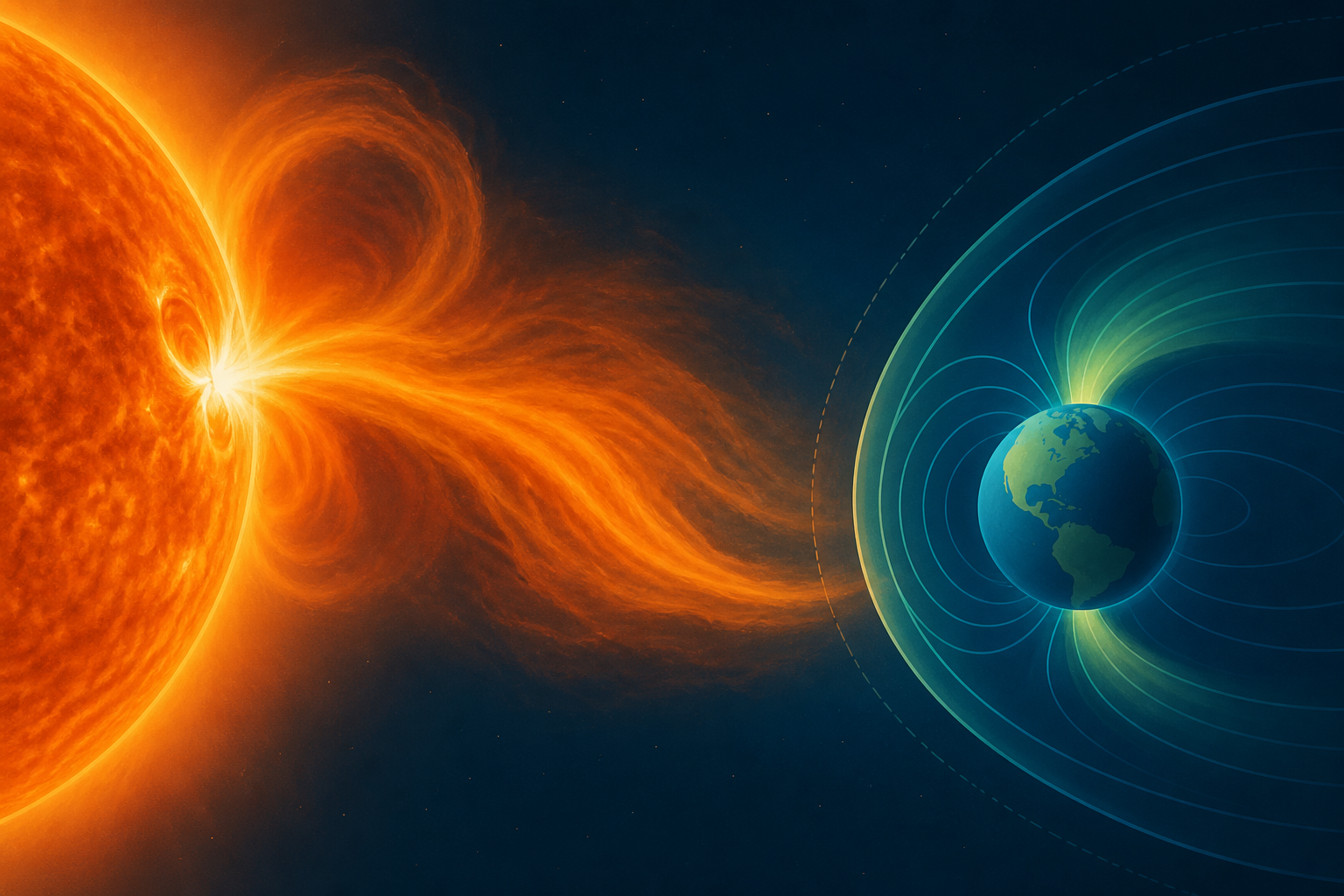 Long-duration M1.9 flare produces Earth-directed CME, G1-G2 geomagnetic storm conditions forecast for August 2