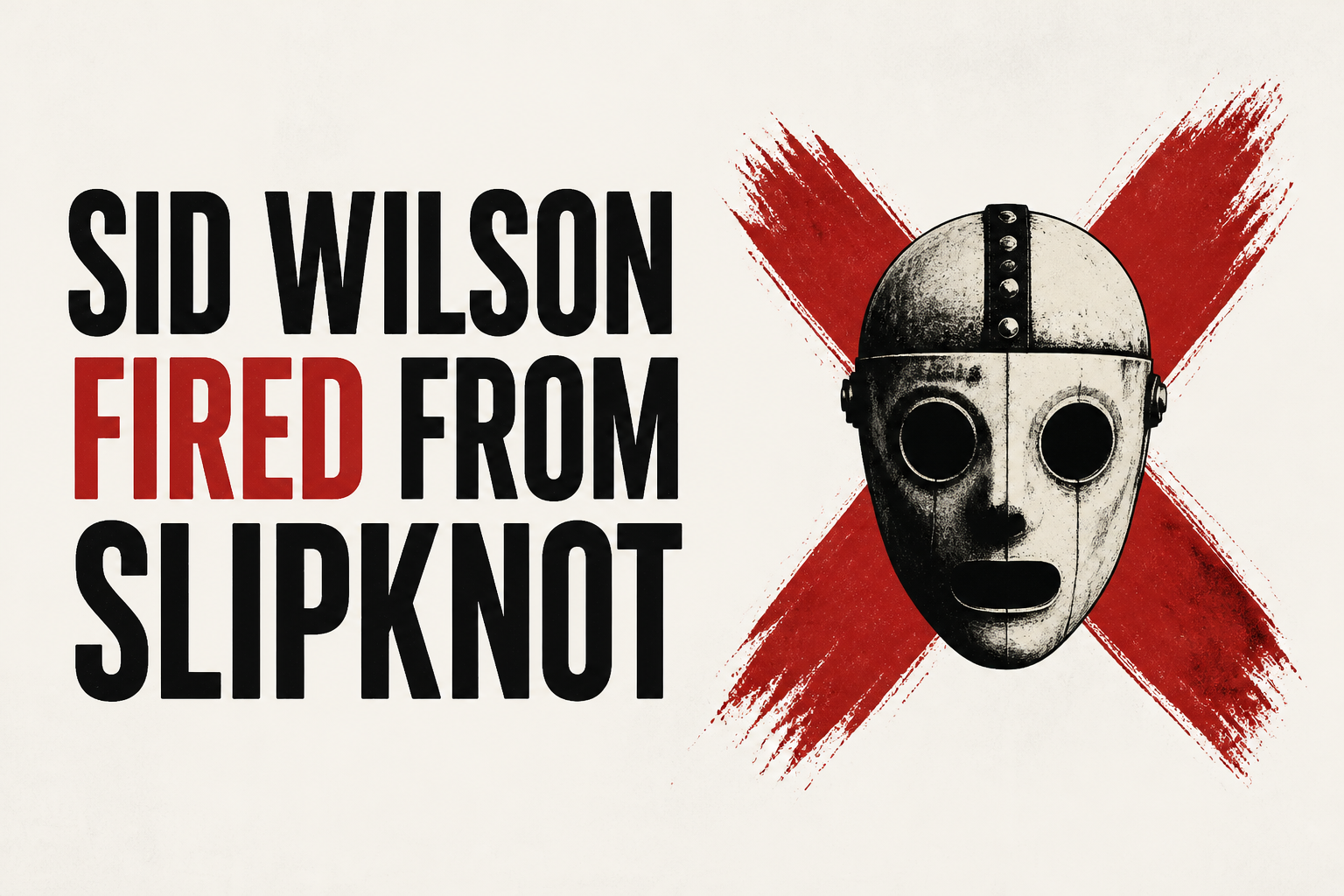 SID WILSON Fired From SLIPKNOT