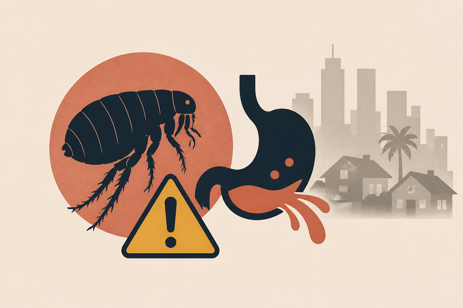 Vile flea-borne vomiting illness hits LA neighborhood as urgent warning issued
