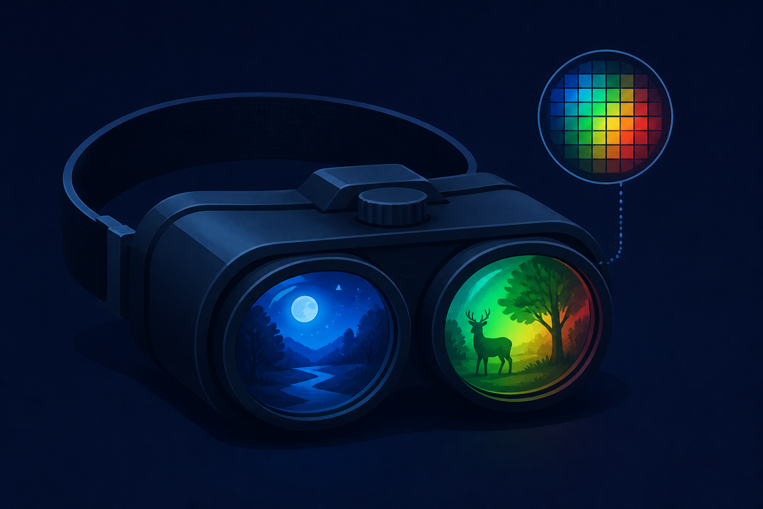 Researchers devise a full-color night vision goggle