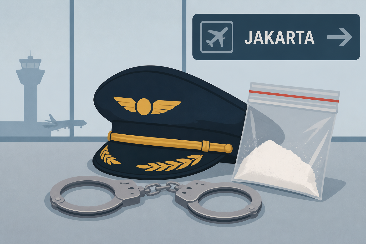 Pilot Arrested at Jakarta Airport in Drug Smuggling Investigation