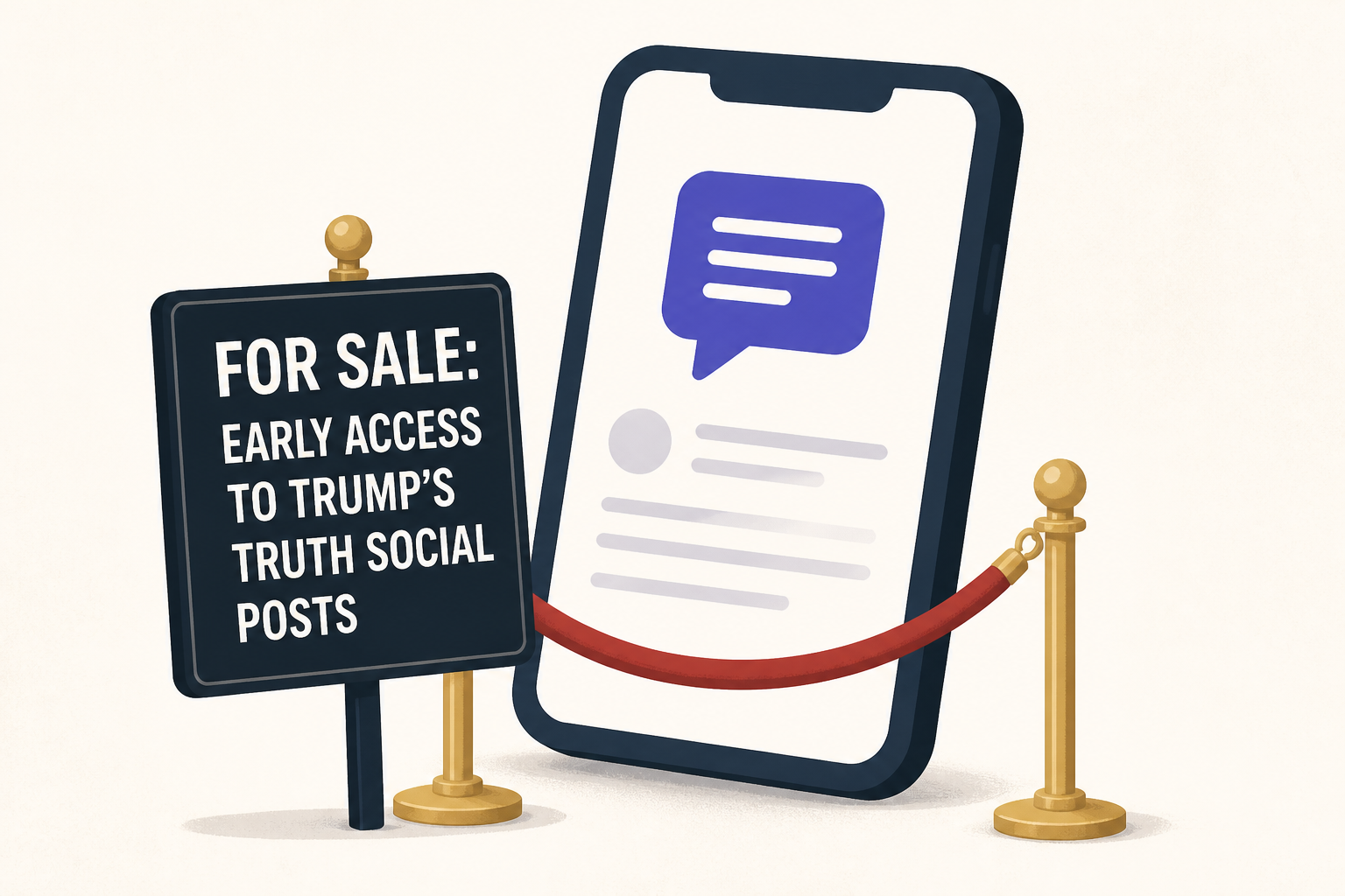 For sale: early access to Trump's Truth Social posts