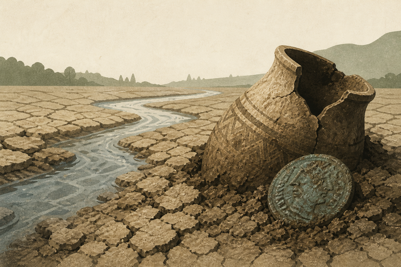 Europe’s shrinking rivers reveal past relics