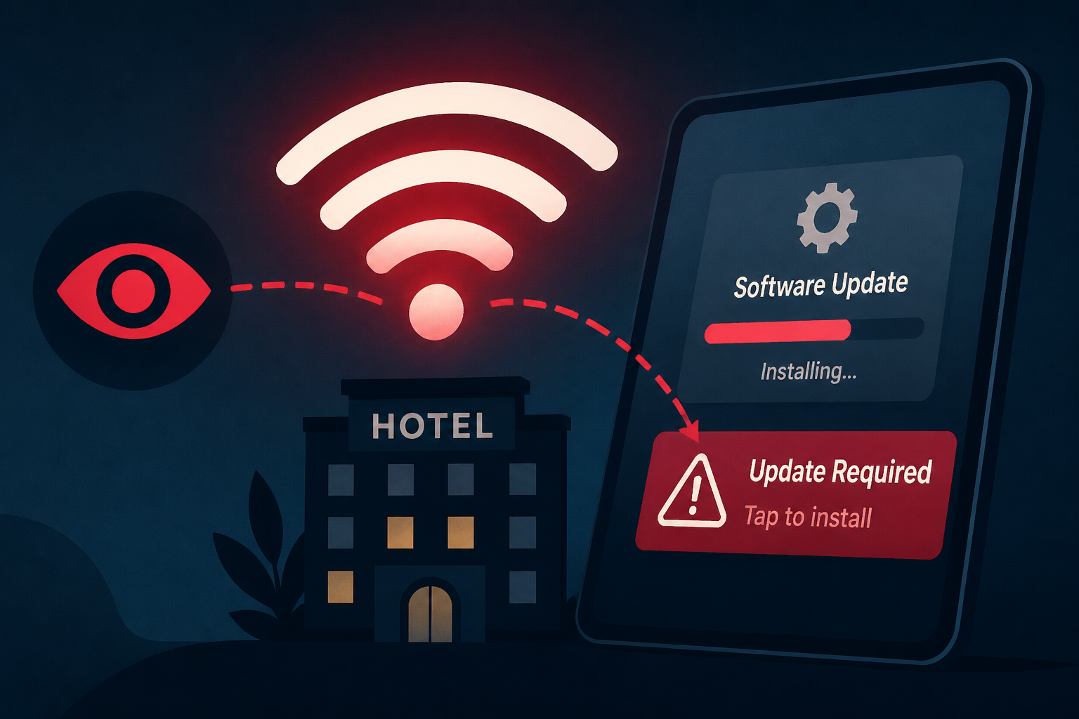 Hijacked Hotel Wi-Fi Pushes Fake Updates to Deliver Surveillance Malware