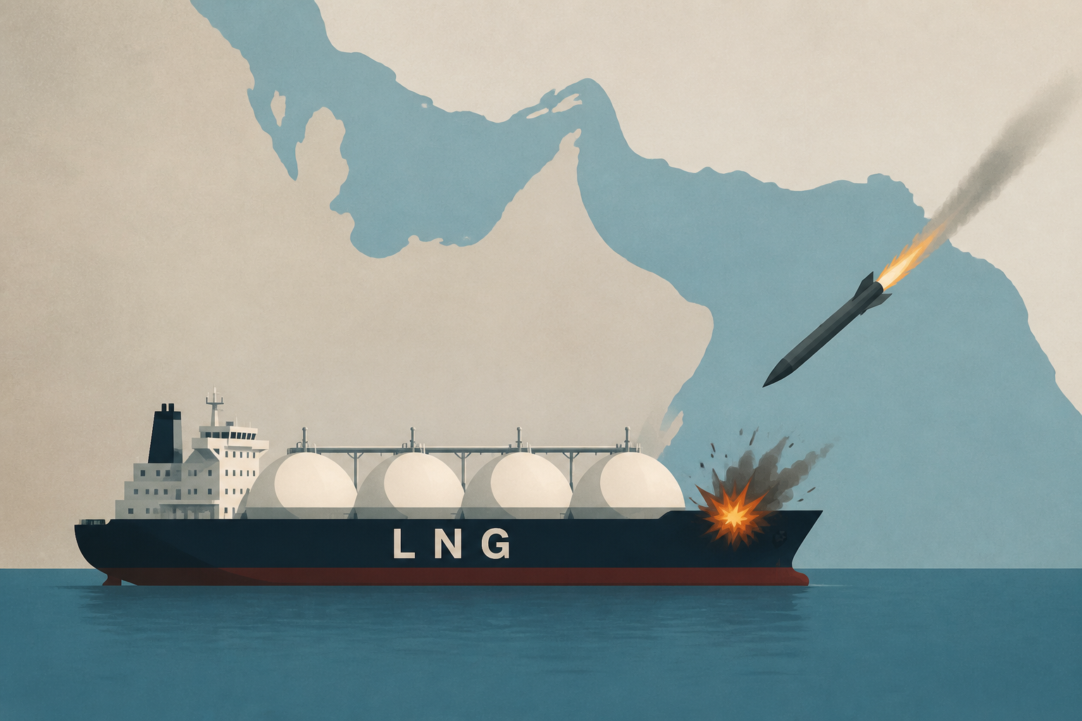 Tanker carrying natural gas through Strait of Hormuz struck by missile overnight: report