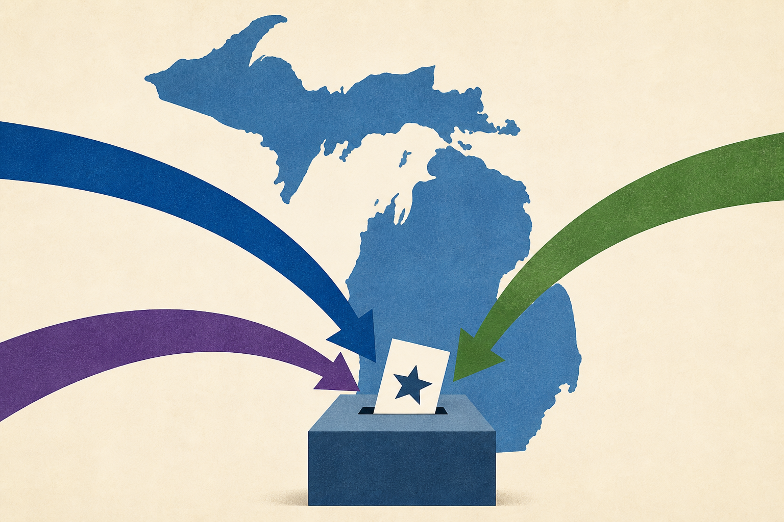 In the race for Senate in Michigan, multiple party fights are colliding for Democrats