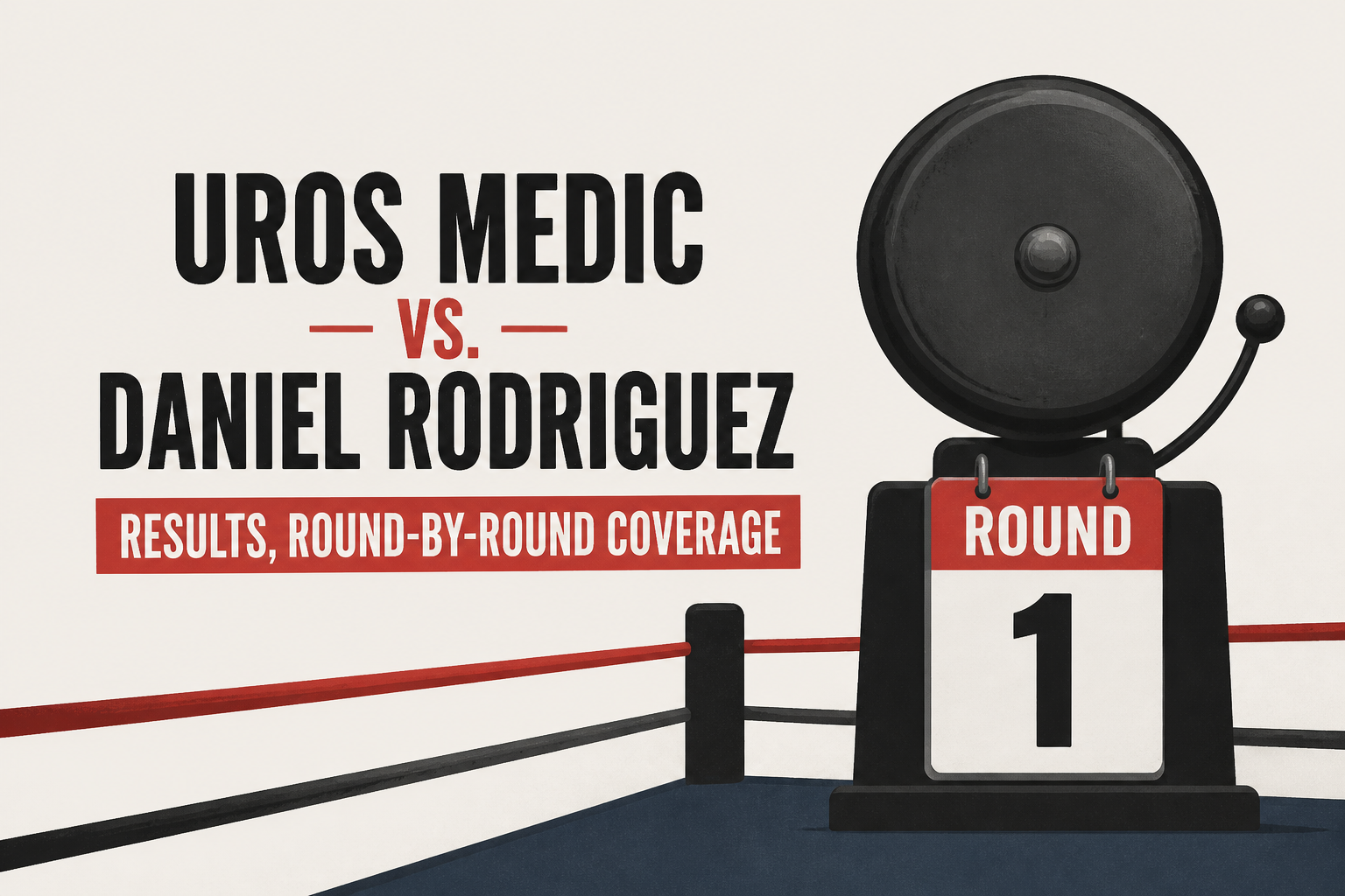 Uros Medic vs. Daniel Rodriguez results, round-by-round coverage
