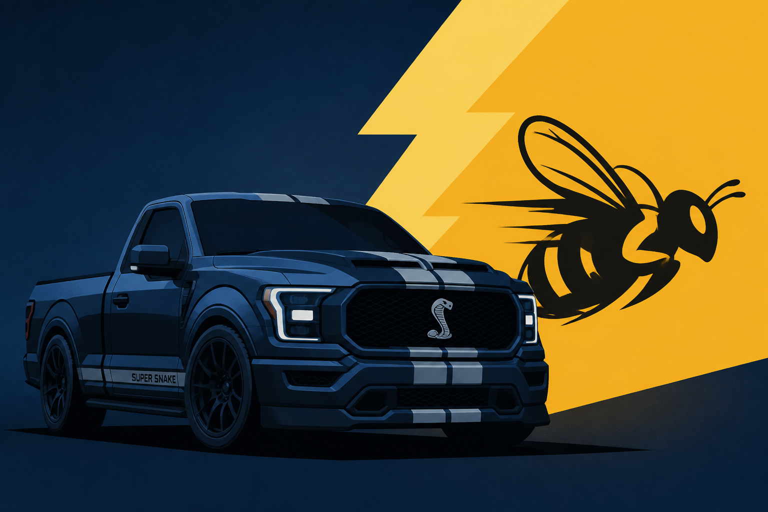 Shelby’s Two-Door F-150 Super Snake Sport Wants To Steal The Rumble Bee’s Thunder