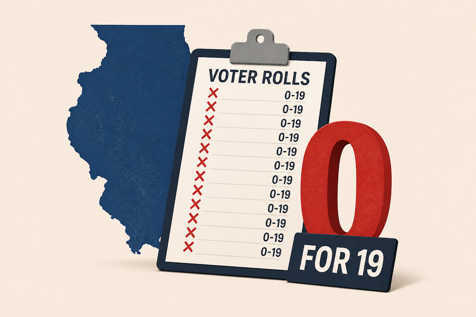 After brutal Illinois defeat, Trump DOJ’s voter roll crusade is 0 for 19