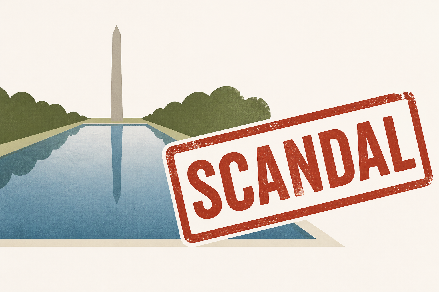Trump’s Reflecting Pool debacle takes a predictably scandalous turn