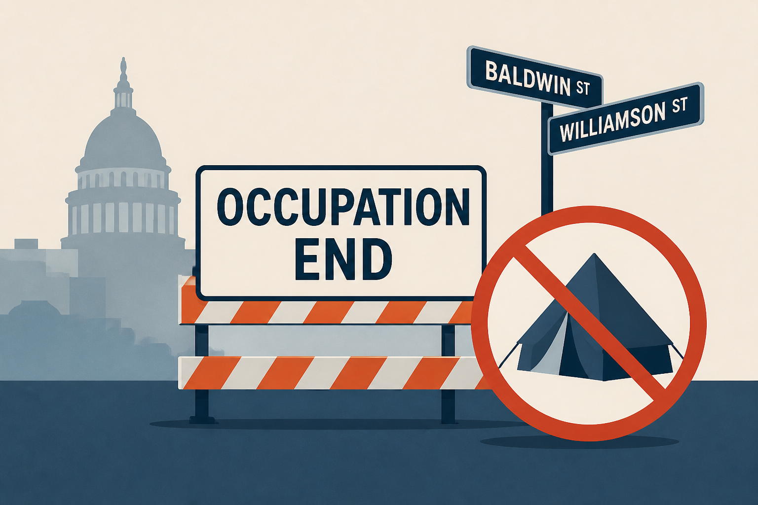 Madison mayor calls for occupation at Baldwin and Williamson intersection to end Friday