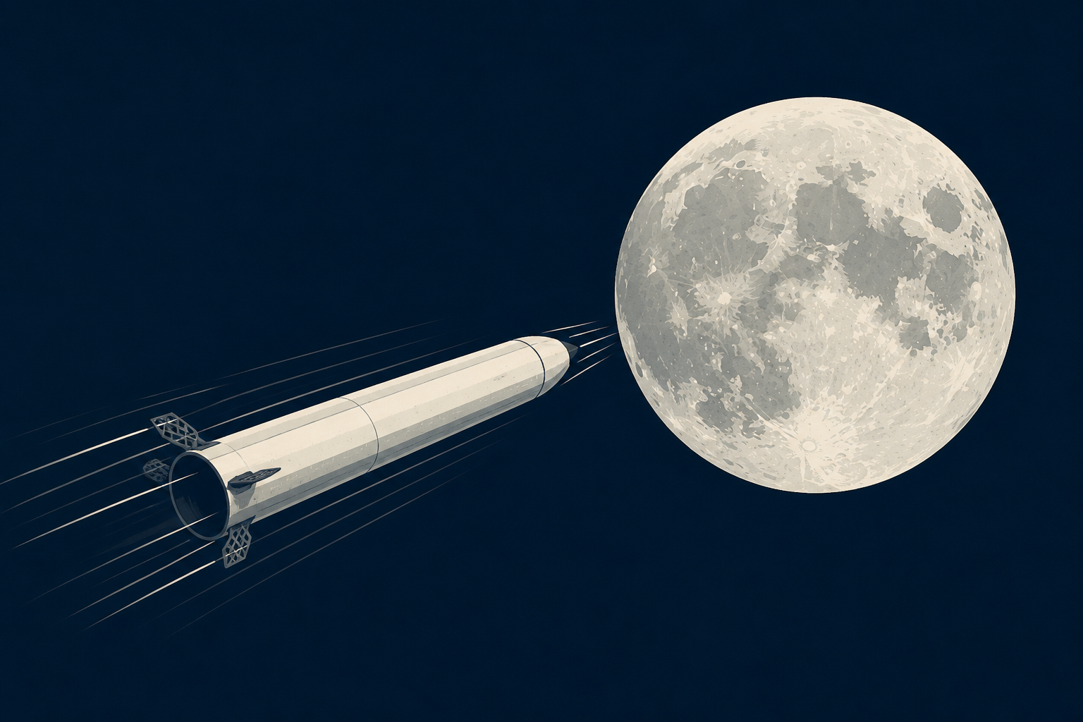 Discarded SpaceX rocket is on high-speed collision course with the moon