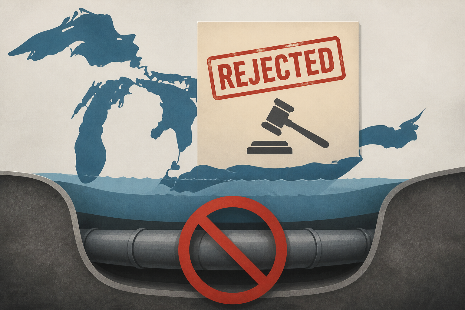 Enbridge pipeline tunnel under Great Lakes rejected by Michigan court