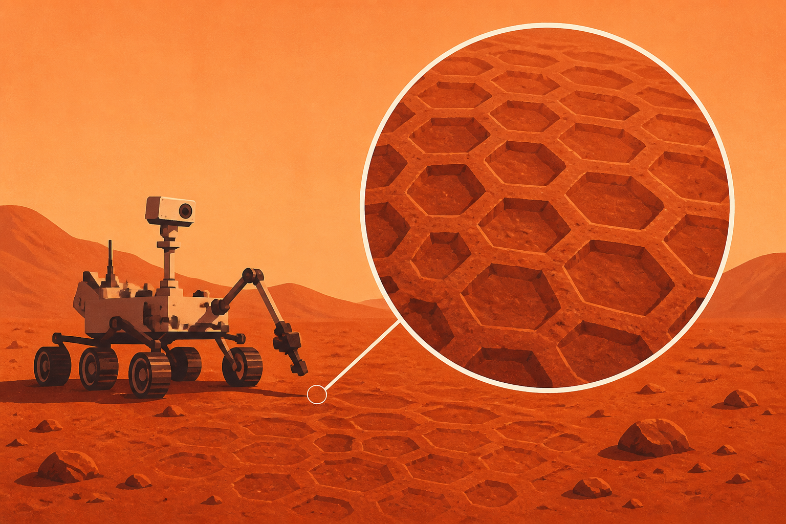 NASA rover finds massive honeycomb patterns on Mars