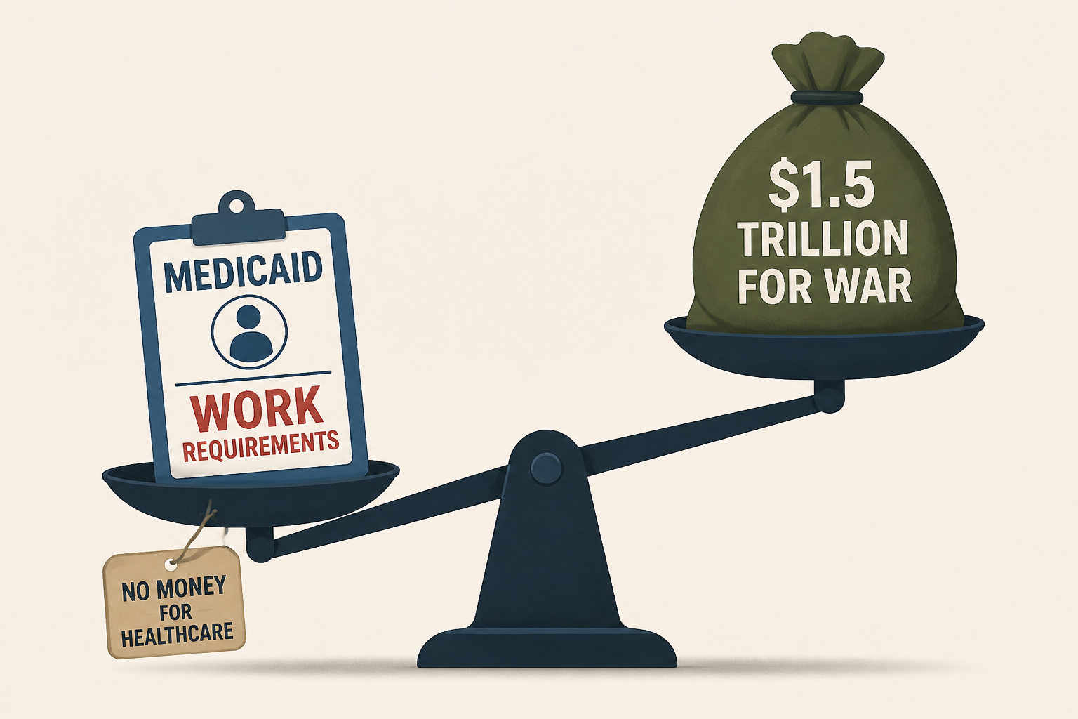 Medicaid work requirements take effect: No money for healthcare, $1.5 trillion for war