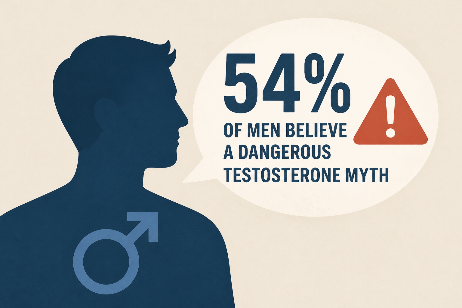 54% of men believe a dangerous testosterone myth