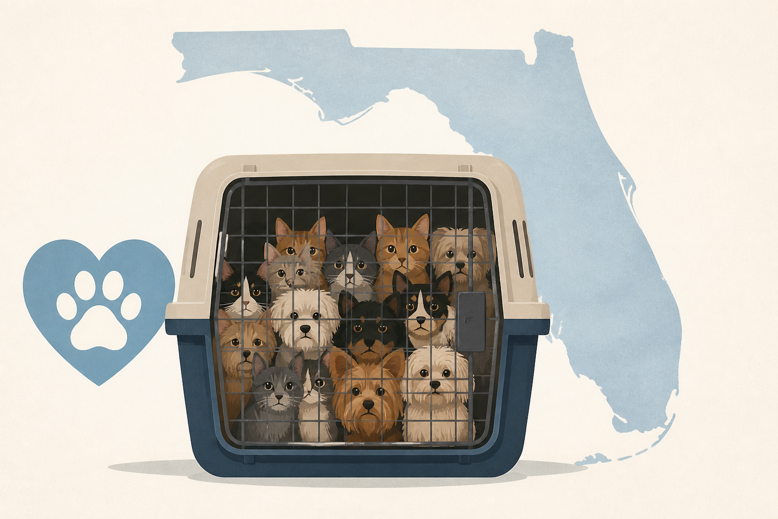 Florida animal hoarding case yields rescue of more than 100 cats and small dogs