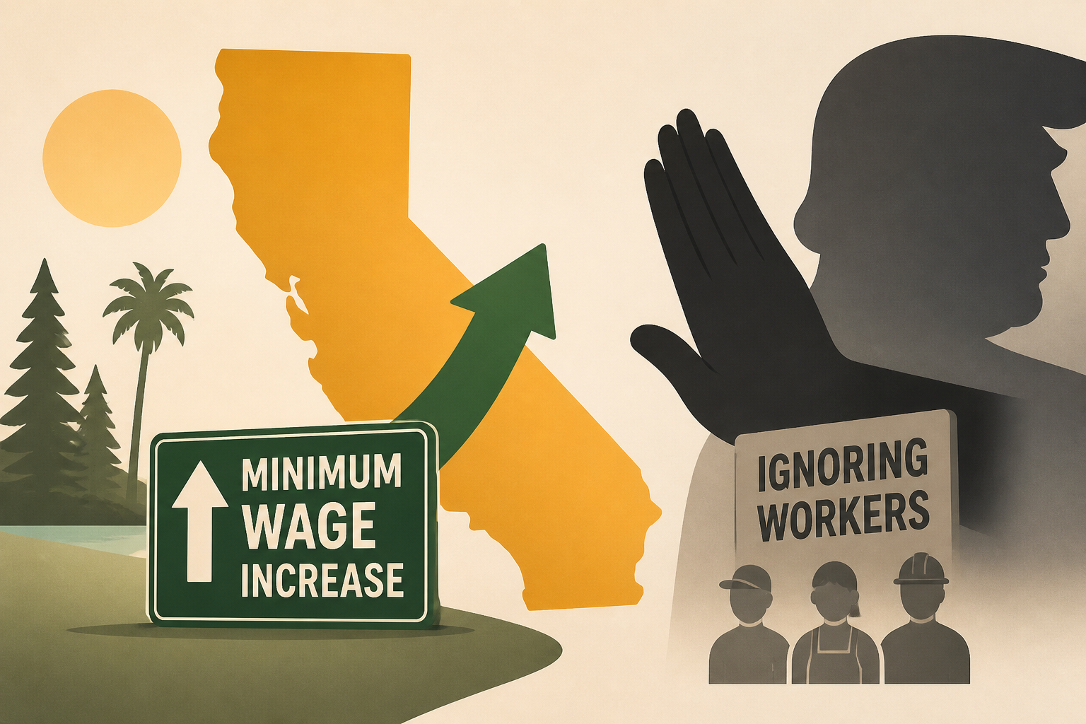 Newsom boasts of California’s upcoming minimum wage increase, criticizes Trump for ignoring workers