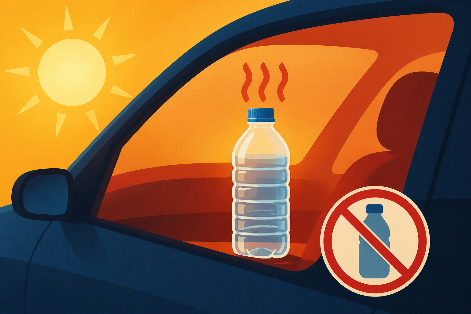 Why you shouldn’t leave bottled water in a hot car