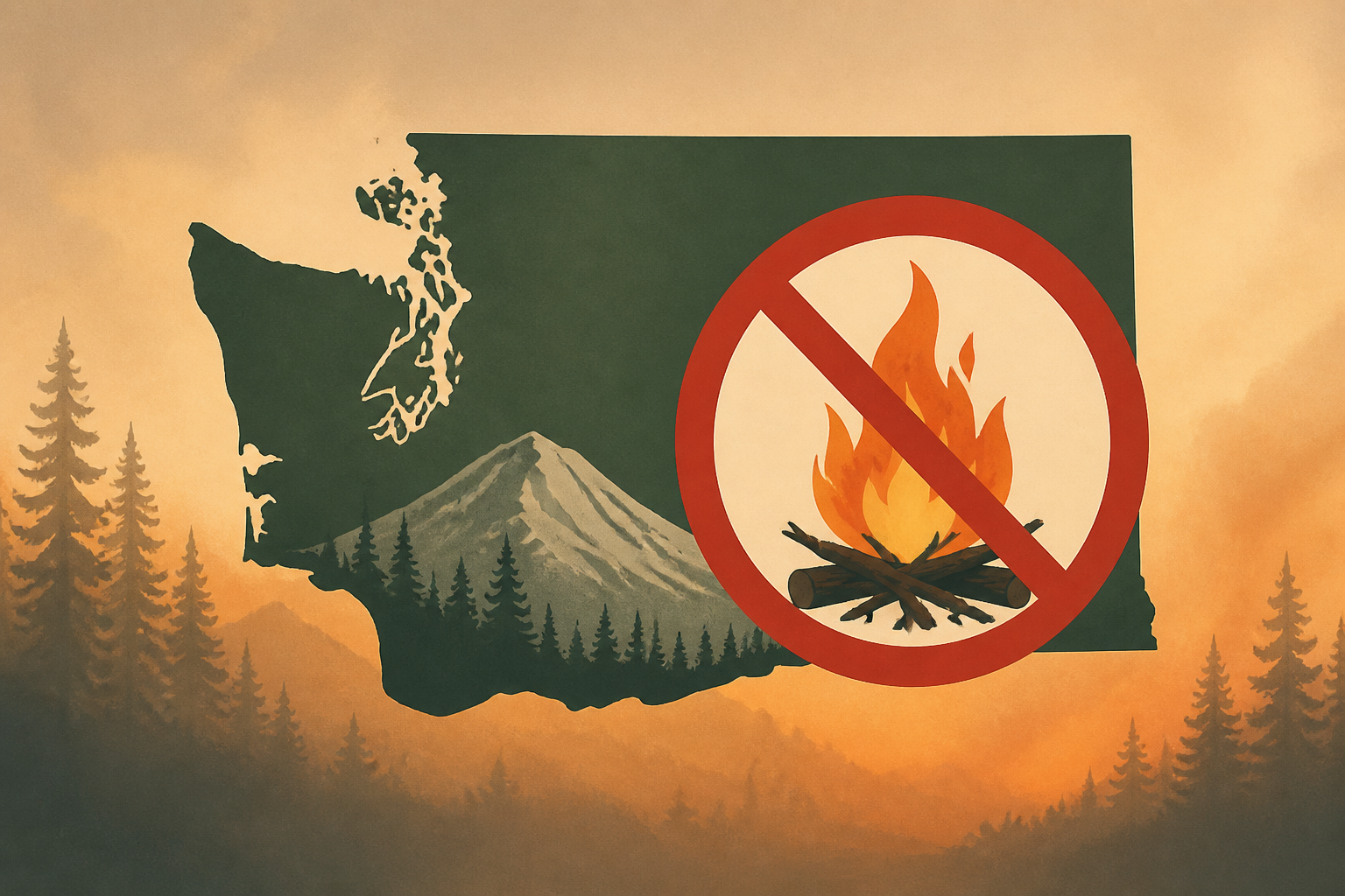 Statewide emergency declared as Washington bans most outdoor burning amid wildfire threat