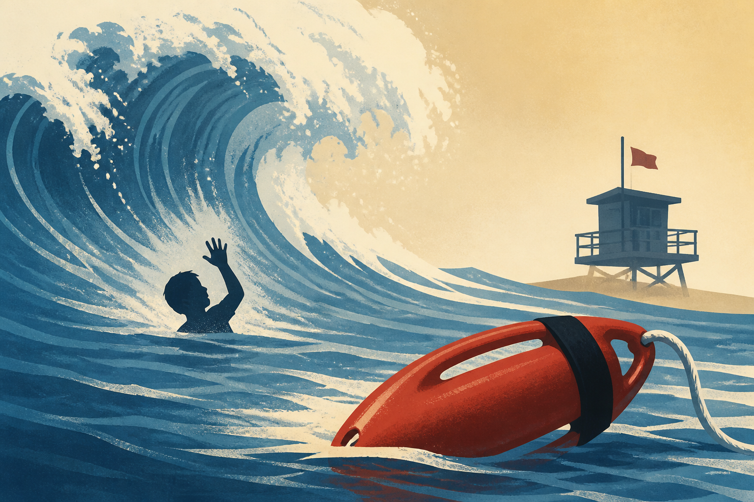 Teen lifeguard reveals near-death battle to save boy from crushing California waves