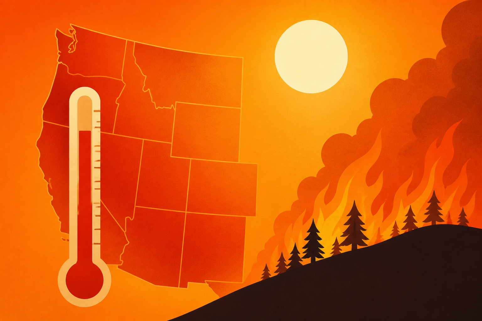 Western U.S. heat wave brings record temps, wildfire evacuations