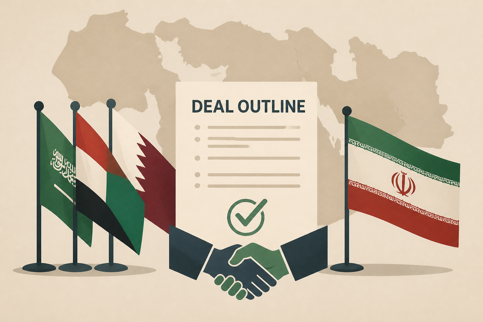 Trump claims Mideast allies have reached outlines of deal to end Iran war