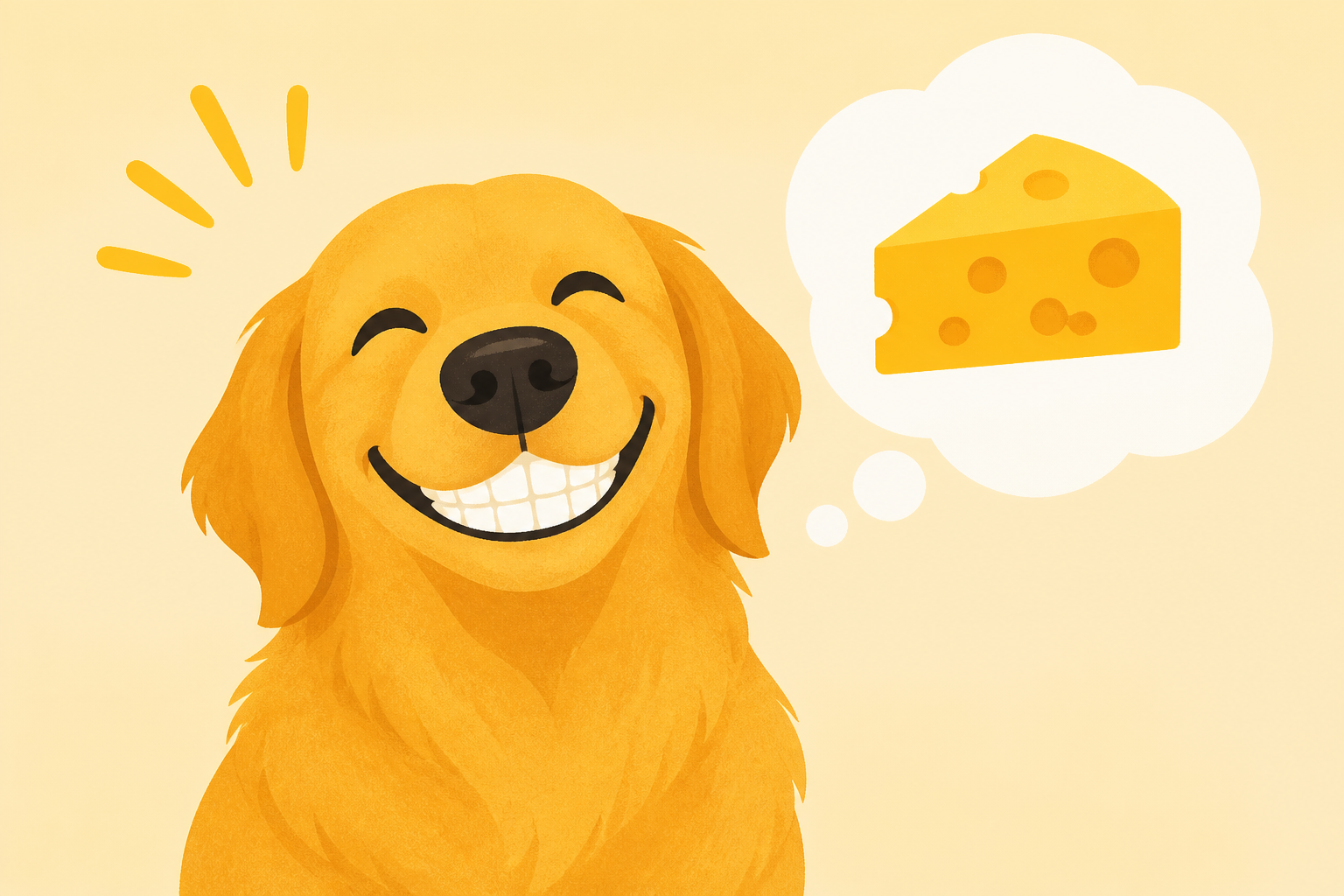 Golden Retriever's Hilarious 'Cheese' Smile While Begging for Food Has Everyone Cracking Up