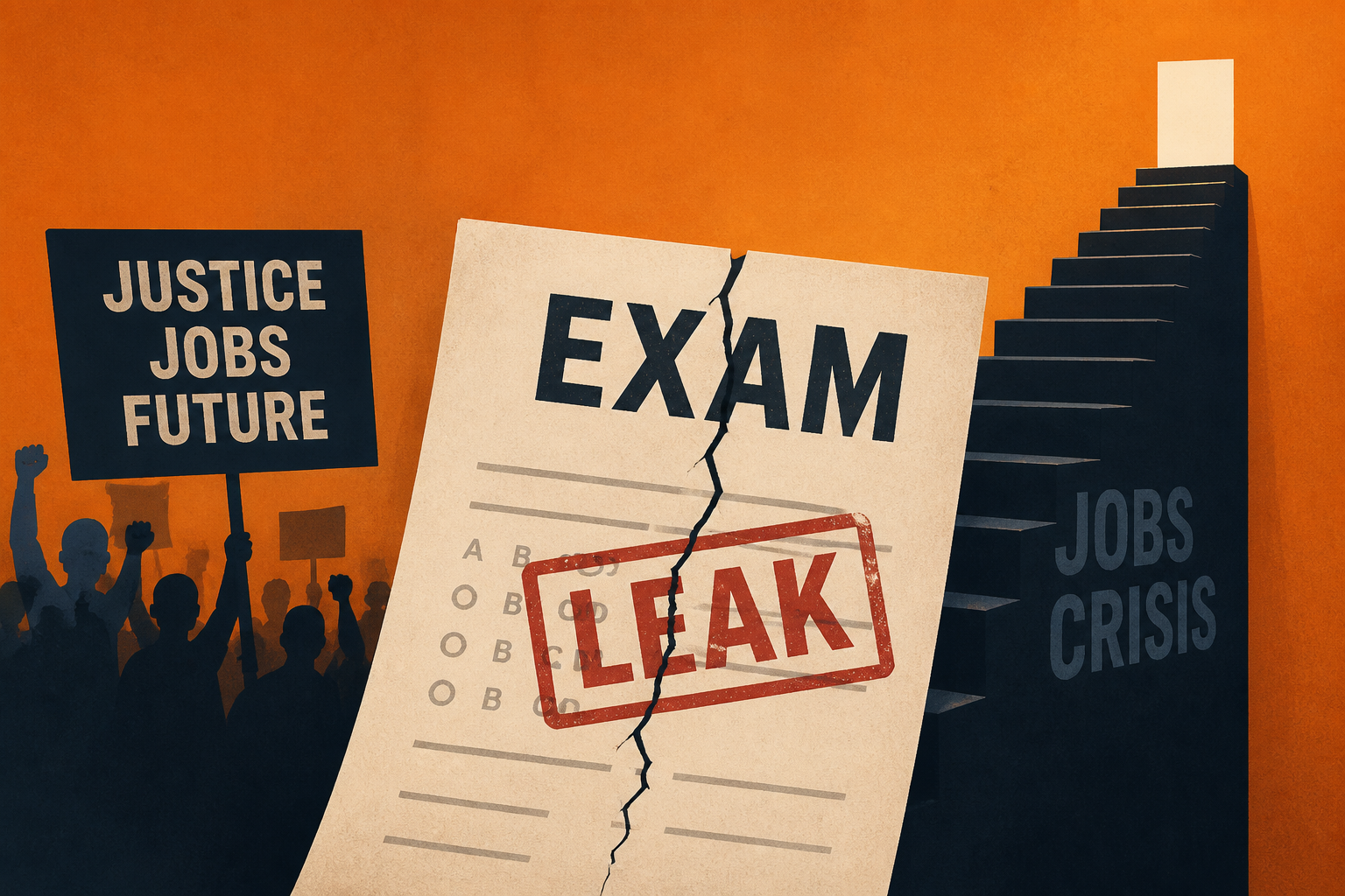 India exam leak sparks protests over jobs crisis and pressures Modi