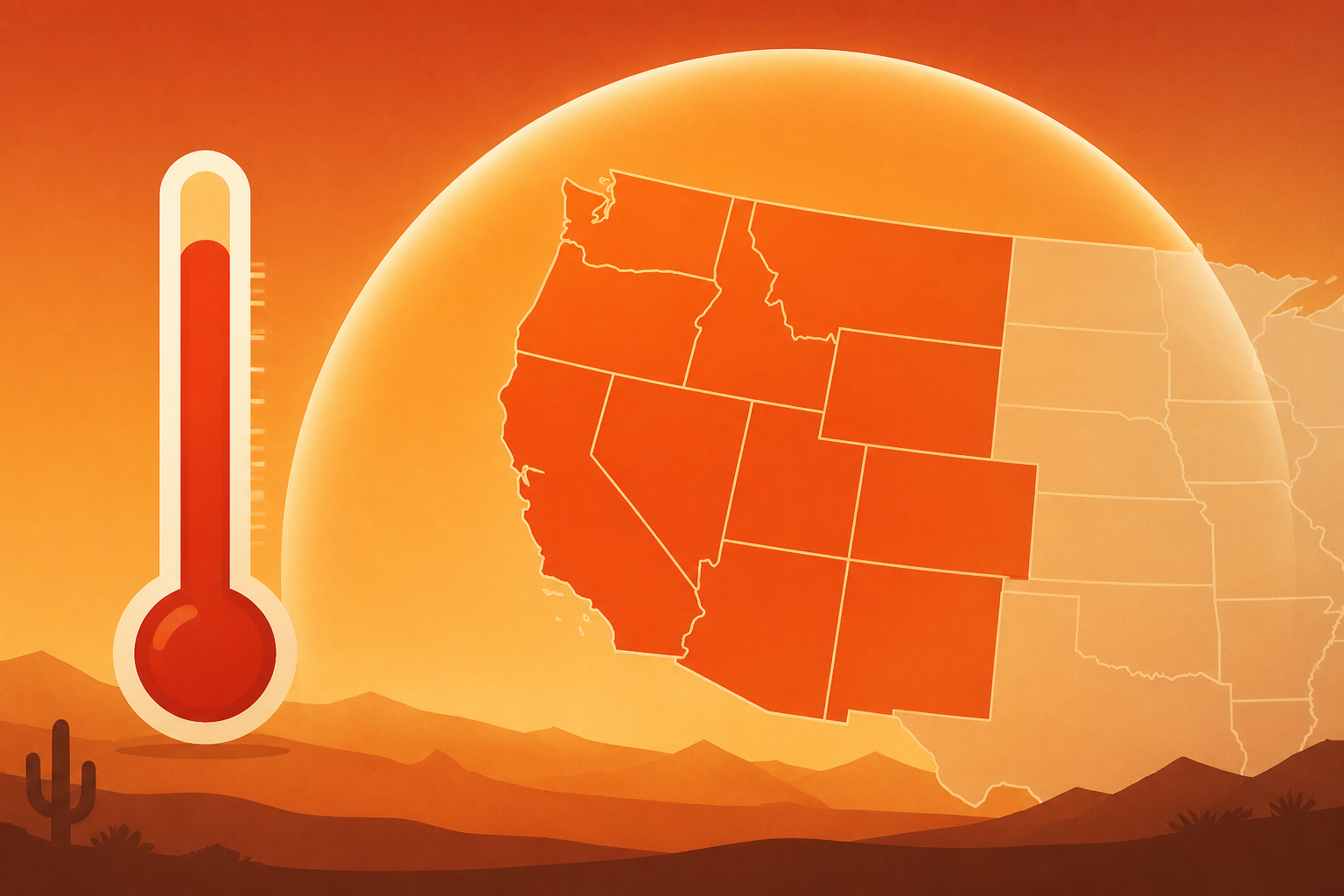 Western US heat dome brings dangerously hot temperatures to tens of millions