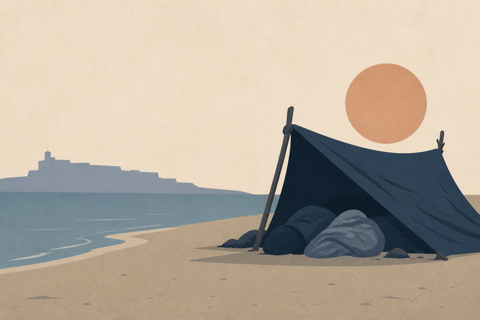 After Most Migrants Leave Ceuta, Exhausted Holdouts Find Shelter on Beach