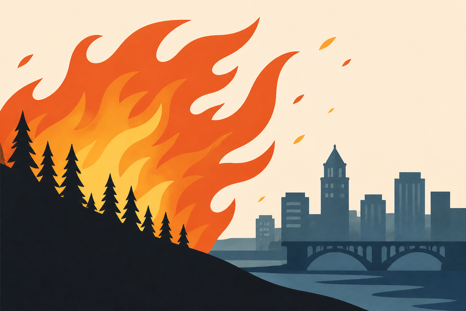 Fast-moving wildfires threaten city of Spokane, WA; National Guard activated