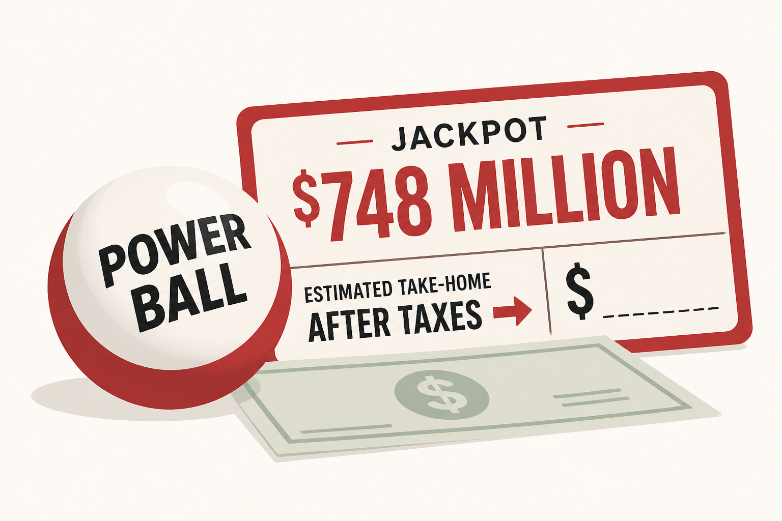Powerball Jackpot Grows to $748 Million-Here’s How Much A Winner Could Take Home After Taxes
