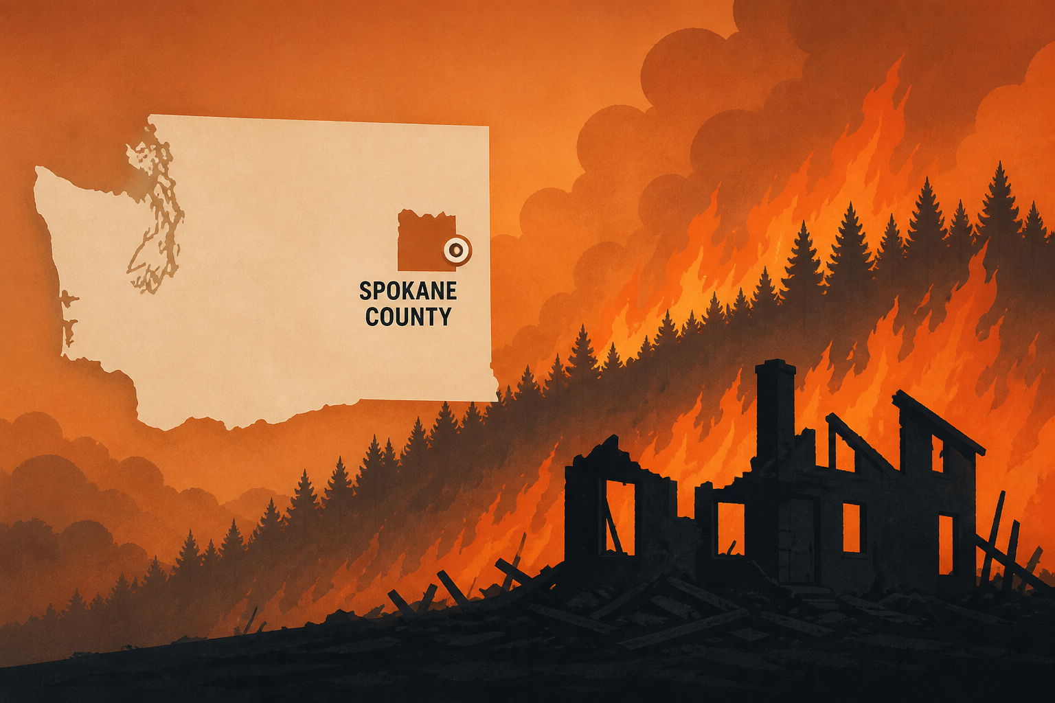 Live updates: Washington wildfires in Spokane County; hundreds of structures destroyed