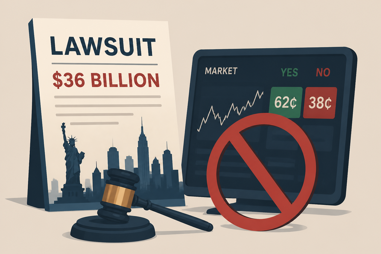 New York files $36 billion lawsuit against Kalshi, alleging it's running an "illegal gambling operation"