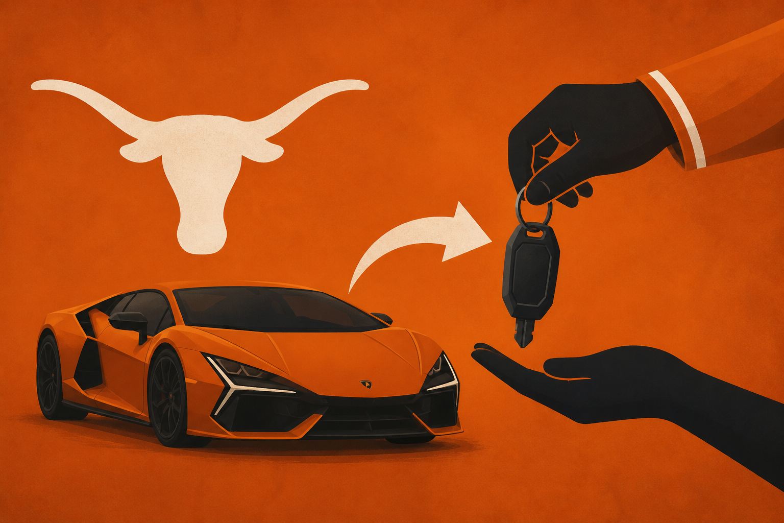 Texas Longhorns player Michael Taaffe forced to give back Lamborghini Revuelto when he wanted to keep it for at least another year